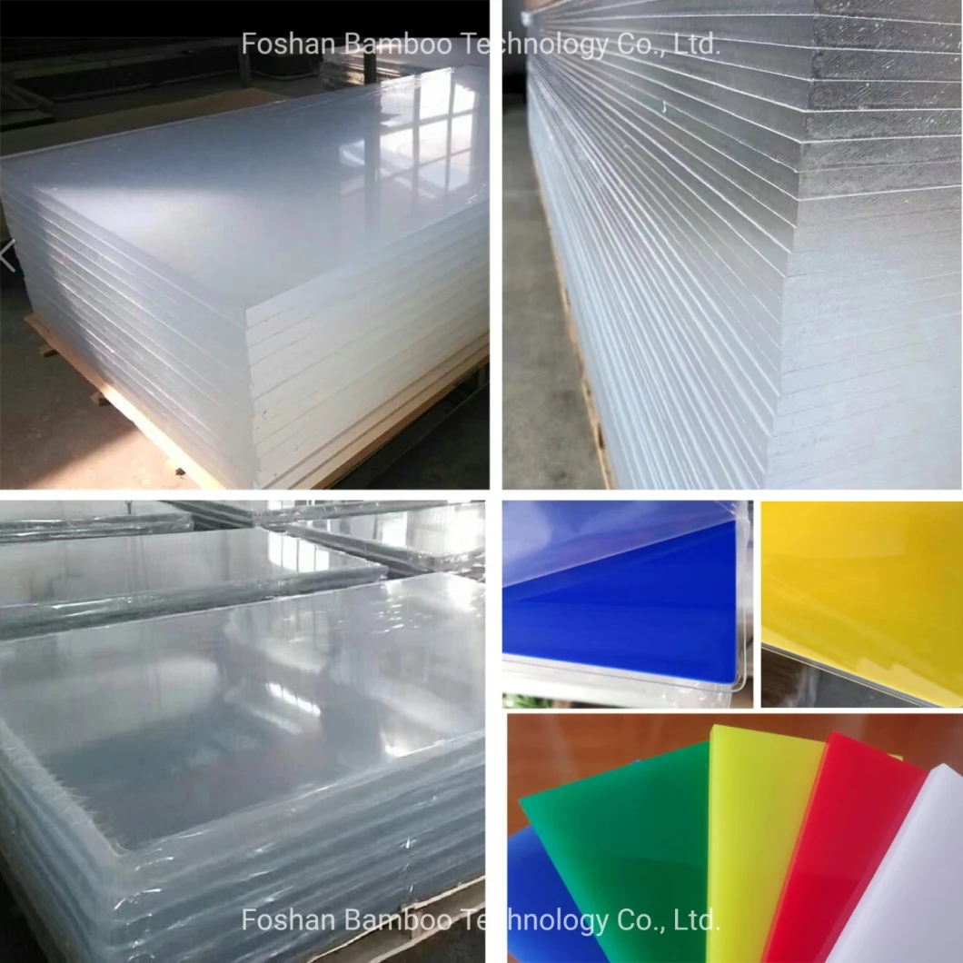 Factory Direct Sale 3mm 5mm 8mm Multicolour Acrylic Sheet Transparent Colored Acrylic Sheet