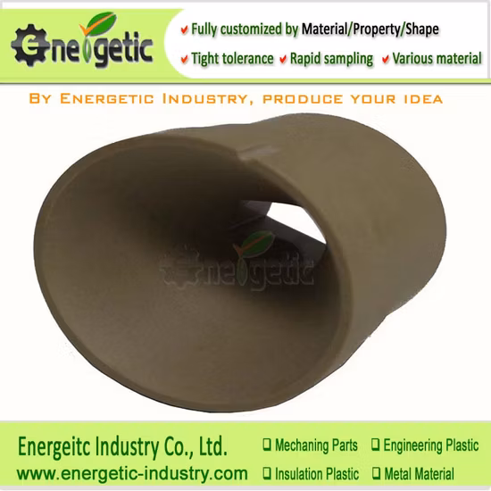 Высокая температура и качество Peek Large Candy Extrusion Confidential Sealing Форсунка, механически обработанные пластиковые детали, обработка пластмасс с ЧПУ, фрезерование пластиковых материалов